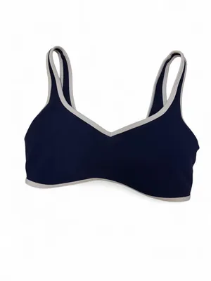 Abercrombie YPB studio flex navy contrast sports bra thumbnail 2