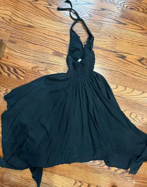 Black halter dress thumbnail 6