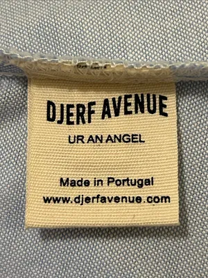 Djerf Avenue Breezy Embroidered Dress Blue Size Medium 100% Orangic Cotton thumbnail 12
