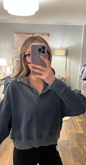 American Eagle half button up thumbnail 2