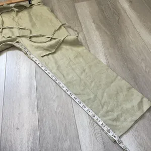 Reformation Linen Pants high rise straight leg womens Green (size 6) fisherman thumbnail 4
