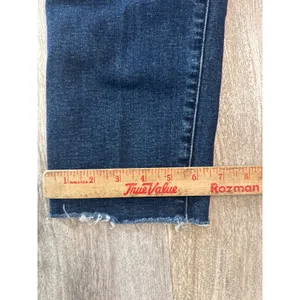 Madewell‎ The Perfect Vintage Jean Dark Wash Raw Hem High Rise Straight Size 27 thumbnail 10