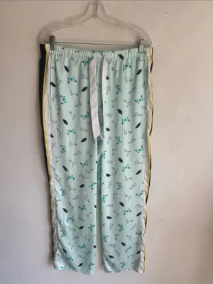 Victoria’s Secret Butterflies And Bunnies Satin Pajama Pants Size Large thumbnail 7