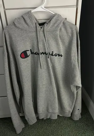 Champion grey hoodie thumbnail 1