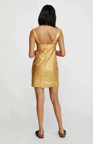 Free People Goldie Leather Mini Dress 4 thumbnail 3