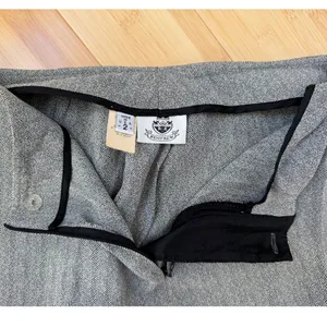 80's Vintage Renfrew Grey Herringbone Tweed Two Piece Blazer and Pants Suit thumbnail 13