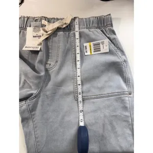 Kensie Jeans High‎ Rise Wide Leg Pull On Denim Pants Logan Blue Medium NEW thumbnail 12