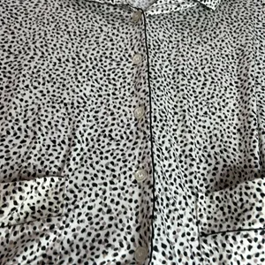 Nine West multi color Print Pajamas Jogger Pants Women White L Loungewear Soft thumbnail 3