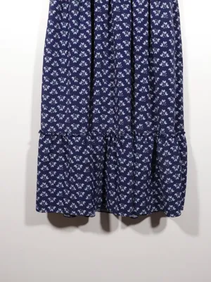 NWOT Hill House Navy Crepe Louisa Dress Size Xl in Shade Posy Navy thumbnail 4