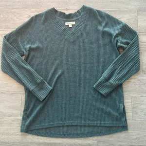 Alexander Jordan V-Neck Green Sweater Size Large thumbnail 1