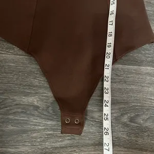 Abercrombie & Fitch Sweetheart Neck Bodysuit Soft A&F Collection XS Brown Thong thumbnail 6