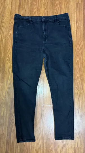American Eagle Black Highest Rise Jeggings Size 20. thumbnail 1