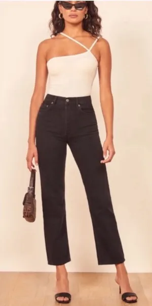 Reformation Cynthia High Relaxed Jean Euphrates Size 26 thumbnail 1