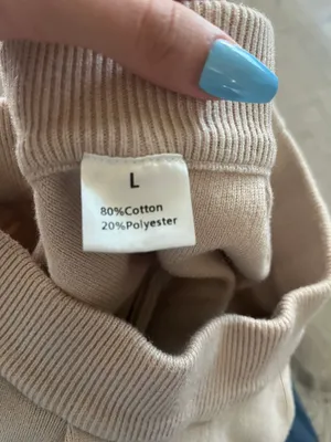 Beige Sweats Tan Size L thumbnail 3