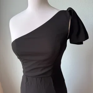 Lulus Simply Brilliant Black One-Shoulder Bow Maxi Dress Size Small thumbnail 7