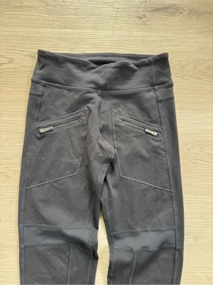 Lululemon Rare Discontinued black moto panel leggings thumbnail 3