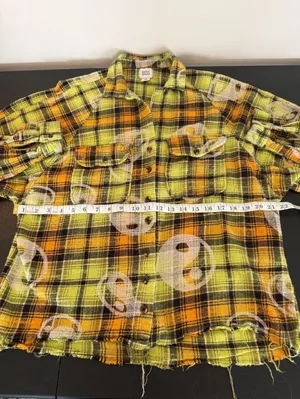 Urban Outfitters BDG Yin Yang Flannel Button Down Size Small thumbnail 4