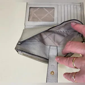 Michael‎ Kors Adele Double Zip Gold Tone Wristlet Wallet thumbnail 11