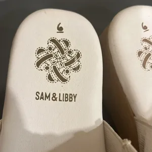 Sam & Libby Indie White Platform Sandals Chunky 90s Y2K Wood Wedge 6 thumbnail 13