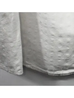J.Crew Women’s Large White Cotton Cold Shoulder Flutter Sleeve Blouse thumbnail 5