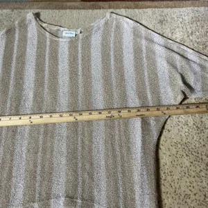 Tailored West Fisherman‎ Womens Minimalist Striped Knit Batwing Sweater Top Sz S thumbnail 4