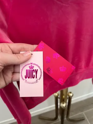 Juicy Couture Velour Hoodie Preppy Pink thumbnail 5