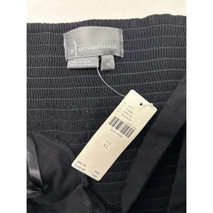Anthropologie Women's Black One Shoulder Ruffle Crop Top. NWT. Size XL thumbnail 7