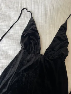 Tobi Black Velvet Dress thumbnail 4