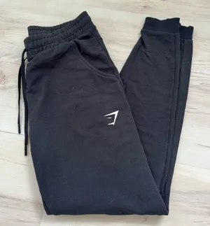Gymshark Black Joggers thumbnail 1