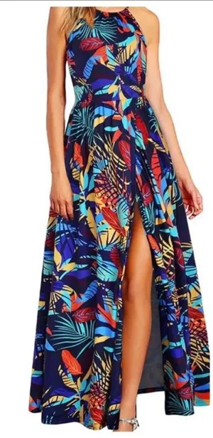 Colorful Maxi Dress thumbnail 1