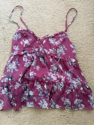Abercrombie Babydoll Bella Swan Elena Gilbert Fairy Grunge Floral Ruffle Small thumbnail 5