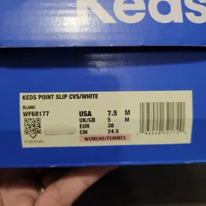 Keds Point Slip Canvas White Women’s size 7.5 thumbnail 4