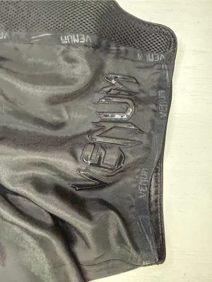 Venum Classic Muay Thai Shorts Black/Black Womens Sz Small New thumbnail 7