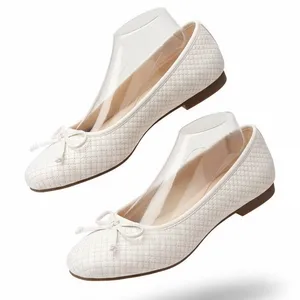 Cliffs White Mountain Bessy Cream Quilted Square Toe Ballet‎ Flats C35326-171 10 thumbnail 1
