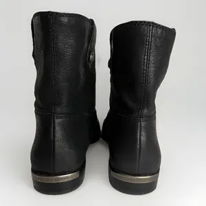 Arturo Chiang Womens Black Leather Chelsea Pull On‎ Boots Size 7M thumbnail 4