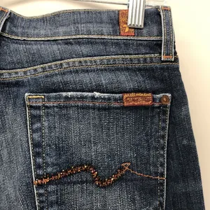 7 For All Mankind bootcut sparkle pockets Y2K jeans thumbnail 7