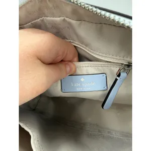 Kate Spade Harper Crossbody Bag‎ Leather Pale Blue Travel Everyday Minimal thumbnail 13