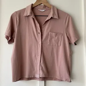Danskin Mauve Pink Button-Up Shirt  thumbnail 1