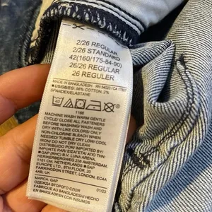 Gap High Rise Denim 70s Flare Sailor Jeans SZ 2/26 Retro Vintage Inspired thumbnail 5