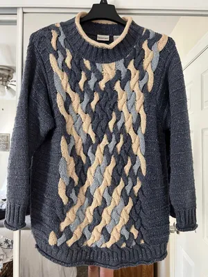 Newport News Vintage Chunky Knit Oversized Sweater thumbnail 6