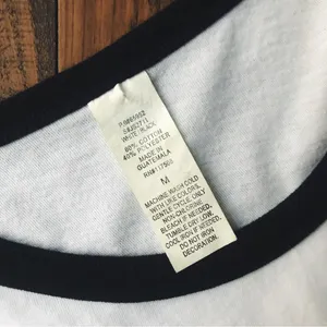 Graphic Ringer Tee in White | Size M Size M thumbnail 5