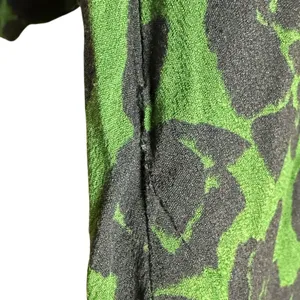 Peter Som Green Floral Print Crepe Long Sleeve Square Neck Midi Dress Size 6 thumbnail 15