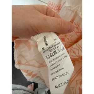 Goodnight Macaroon Women’s XS White Orange Tiered Ruffle Maxi Dress thumbnail 4