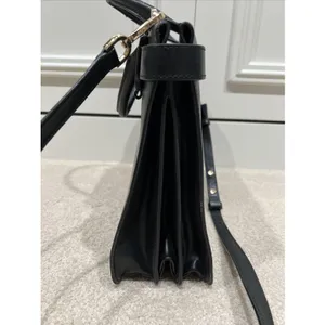 Michael Kors Tatiana Convertible Satchel Crossbody‎ Handbag Black Leather thumbnail 6