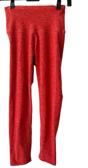 Beyond Yoga Rustic Orange Walk And Talk Cropped High Waisted Leggings Size Small thumbnail 1