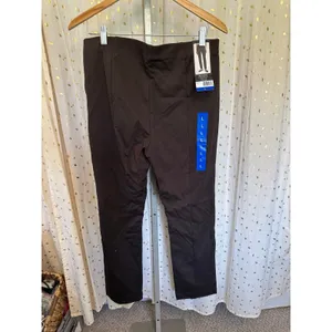 NWT Banana Republic #1897892 Black Pull On Stretch Ponte Pants L thumbnail 4