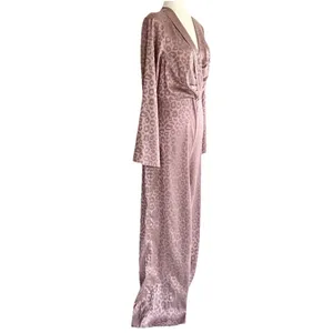 Lulus Dusty Lavender‎ Leopard Print Bell Sleeve Jumpsuit NWT M (6) thumbnail 5