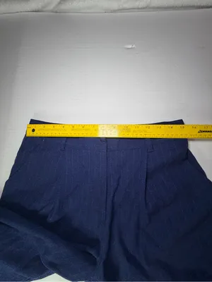 Lioness Navy Pinstripe Wide Leg Trousers thumbnail 7