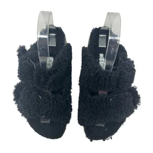 Birkenstock Papillio Arizona Big Buckle Shearling Sandals Teddy Black Size 36‎ thumbnail 3