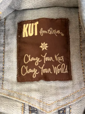 KUT From The Kloth Women’s Amelia Denim Vest Sz XS Y2K Western Casual Layering thumbnail 7